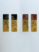Chinese Lacquer Tiered Earrings – Grand Mountains – 925 Silver Posts - Image 11