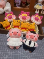 Crochet Pig Couple Figurine – Amigurumi Wedding Gift Set - Image 5