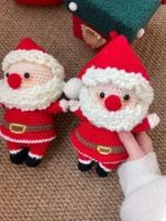 Crochet Santa Claus Figurine – Festive Holiday Mascot - Image 4