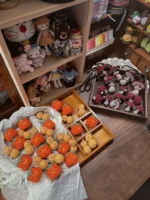 Crochet Persimmon & Peanut Charm– Good Fortune Accent - Image 10