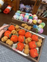 Crochet Persimmon & Peanut Charm– Good Fortune Accent - Image 5