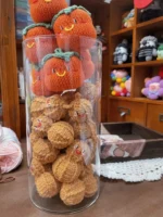 Crochet Persimmon & Peanut Charm– Good Fortune Accent - Image 12