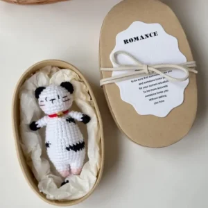 Crochet Cat Keychain Set – Handcrafted Gift Box