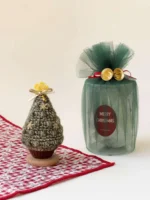 Crochet Mini Pine Figurine – Handcrafted Holiday Decor - Image 3