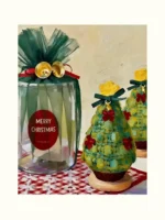 Crochet Mini Pine Figurine – Handcrafted Holiday Decor - Image 5