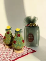 Crochet Mini Pine Figurine – Handcrafted Holiday Decor - Image 2