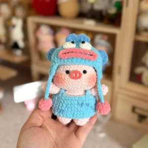 Crochet Fish Mascot – Whimsical Knit Figurine