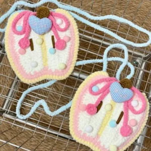 Crochet Fruit Crossbody – Plush Apple Motif