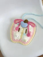 Crochet Fruit Crossbody – Plush Apple Motif - Image 2