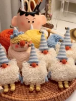 Crochet "Loop Gnome" Charm – Nordic Wool Holiday Plushie - Image 6