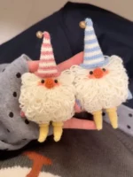 Crochet "Loop Gnome" Charm – Nordic Wool Holiday Plushie - Image 2