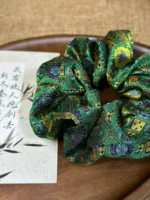 Song Brocade Hair Accessories – Emerald Harmony
