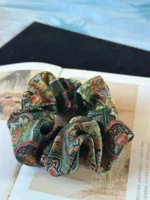 Song Brocade Scrunchie – Prosperity Coins - Image 2