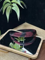 Song Brocade Padded Headband – Shimmering Midnight Rose - Image 3