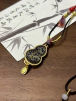 Song Brocade Necklace – Silk Road Gourd - Image 2