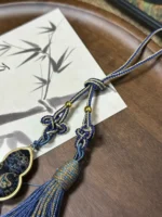Song Brocade Gourd Charm – Iridescent Midnight - Image 3