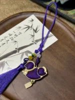 Song Brocade Charm – Purple Steed - Image 4