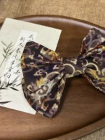 Song Brocade Bow Barrette – Cloud Weaving Dreams - Image 3
