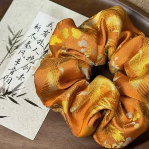 Song Brocade Scrunchie – Phoenix Flight