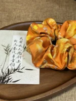 Song Brocade Scrunchie – Phoenix Flight - Image 3