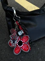 Crochet "Shadow Bloom" Figurine Charm – Pixel Art Amigurumi Accessory - Image 2