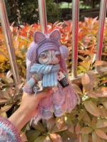 Crochet "Galaxy Drifter" Art Figurine – Merino Wool Amigurumi Collectible - Image 5