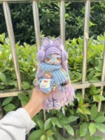 Crochet "Galaxy Drifter" Art Figurine – Merino Wool Amigurumi Collectible - Image 2