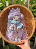 Crochet "Galaxy Drifter" Art Figurine – Merino Wool Amigurumi Collectible