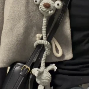 Crochet "Long-Neck Sloth" Figurine Charm – Funny "Noodle" Animal