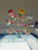 Crochet "Dreamland Flight" Baby Crib Mobile – Pastel Nursery Decor - Image 2