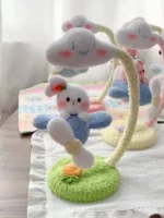 Crochet "Cloud Aviator" Magnetic Display – Floating Airplane Figurine - Image 4