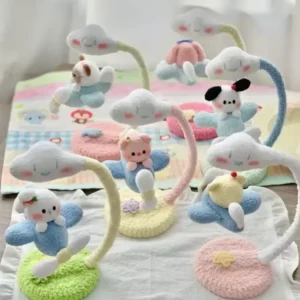 Crochet "Cloud Aviator" Magnetic Display – Floating Airplane Figurine
