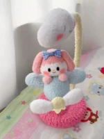 Crochet "Cloud Aviator" Magnetic Display – Floating Airplane Figurine - Image 5