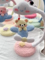 Crochet "Cloud Aviator" Magnetic Display – Floating Airplane Figurine - Image 8