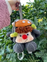 Crochet "Storybook Buddy" Bag – Soft Toddler Treasure Pouch - Image 6