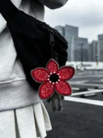 Crochet "Nether-Bloom" Monster Bag Charm – Spooky Cute Plushie