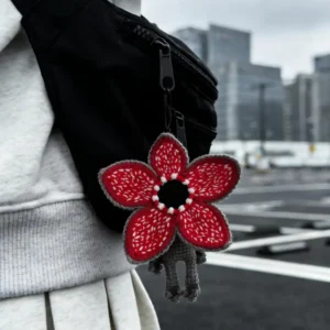 Crochet "Nether-Bloom" Monster Bag Charm – Spooky Cute Plushie