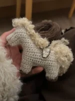 Crochet "Lucky Trotter" Pony Bag Charm – Farmhouse Style Keychain