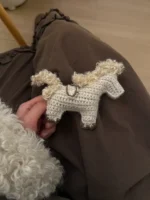 Crochet "Lucky Trotter" Pony Bag Charm – Farmhouse Style Keychain - Image 4