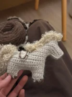 Crochet "Lucky Trotter" Pony Bag Charm – Farmhouse Style Keychain - Image 5