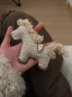Crochet "Lucky Trotter" Pony Bag Charm – Farmhouse Style Keychain - Image 6