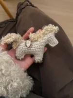 Crochet "Lucky Trotter" Pony Bag Charm – Farmhouse Style Keychain - Image 7