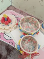 Crochet "Strawberry" Double-Tier Cake Box – Decor & Birthday Gift - Image 3