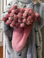 Crochet "Vintage Rose Garden" Blanket – Coquette Flower Throw & Decor - Image 5