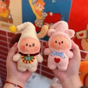 Crochet "Starlight Snoozer" Bag Charm – Fluffy Pajama Puppy & Kitty