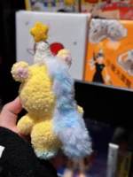 Crochet "Wish-Keeper Pony" Bag Charm – Fluffy Unicorn Star Plushie - Image 3
