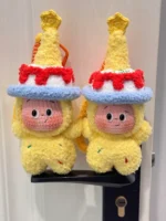 Crochet "Birthday Sprite" Bag Charm – Fuzzy Wishing Star Plushie - Image 5