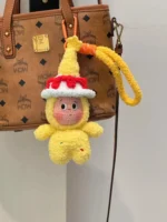 Crochet "Birthday Sprite" Bag Charm – Fuzzy Wishing Star Plushie - Image 6