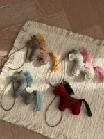 Crochet "Heritage Trotter" Bag Charm – 2026 Year of the Horse Lucky Gift