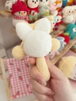 Crochet Spin Drum Rattle – Soft Pastel Sensory Baby Toy - Image 3